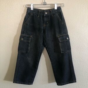 M.Gordon Boys Cargo Vintage Look Relaxed Denim Jeans Size 6